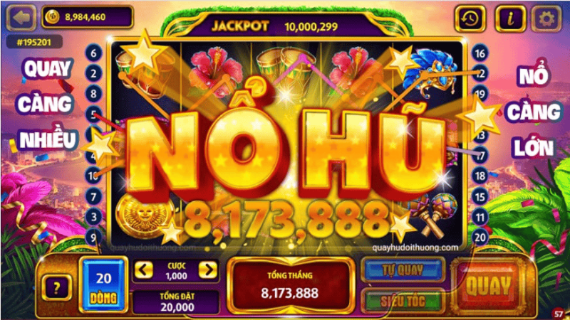 XocDia88 – Nổ Hũ 88+ game slot, trúng thưởng mỗi giờ lên đến 10 tỷ VNĐ 1 Nổ Hũ tại XocDia88
