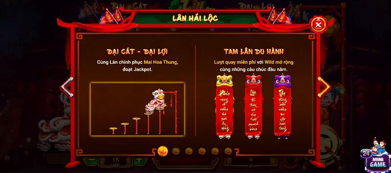 XocDia88 – Game Nổ Hũ Lân Hái Lộc với 5 giải Jackpot, lì xì mỗi ngày 88K 6 Chú ý đến các tính năng đặc biệt khác